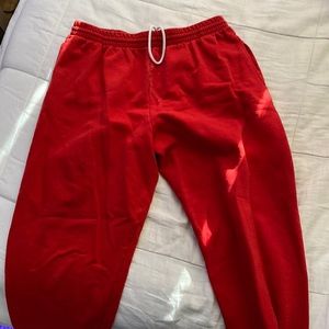Fruit of the loom Red Drawstring Sweats